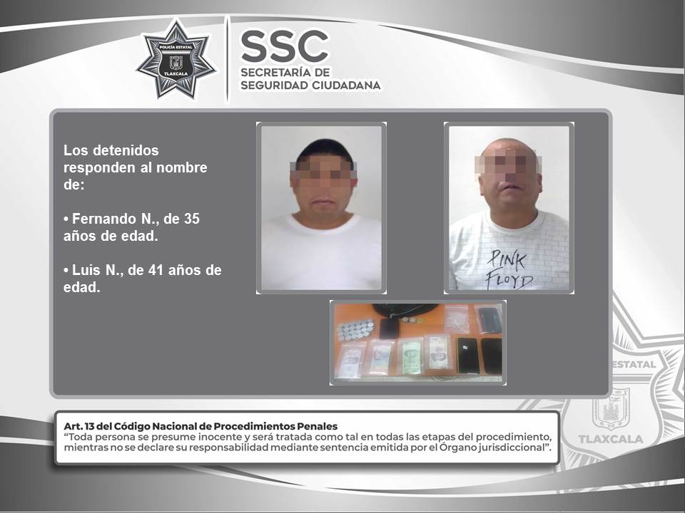 Desde Tlaxcala: Policía estatal detiene a 2 sujetos en Ixtacuixtla por fraude