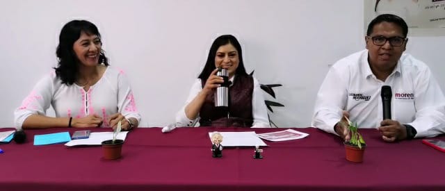 Video desde Puebla: No habrá ningún empleado del ayuntamiento que esté en el padrón de deudores alimentarios, indicó Claudia Rivera