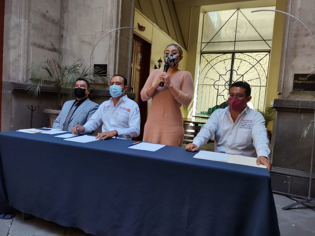 Kenia Ortega declina a favor de Lalo Castillo, suma planes de trabajo en beneficio  de los mixtecos