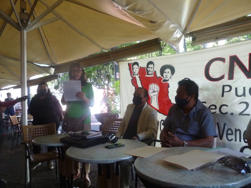 CNTE denuncia asesinatos de dos estudiantes de la Normal Rural de Teteles