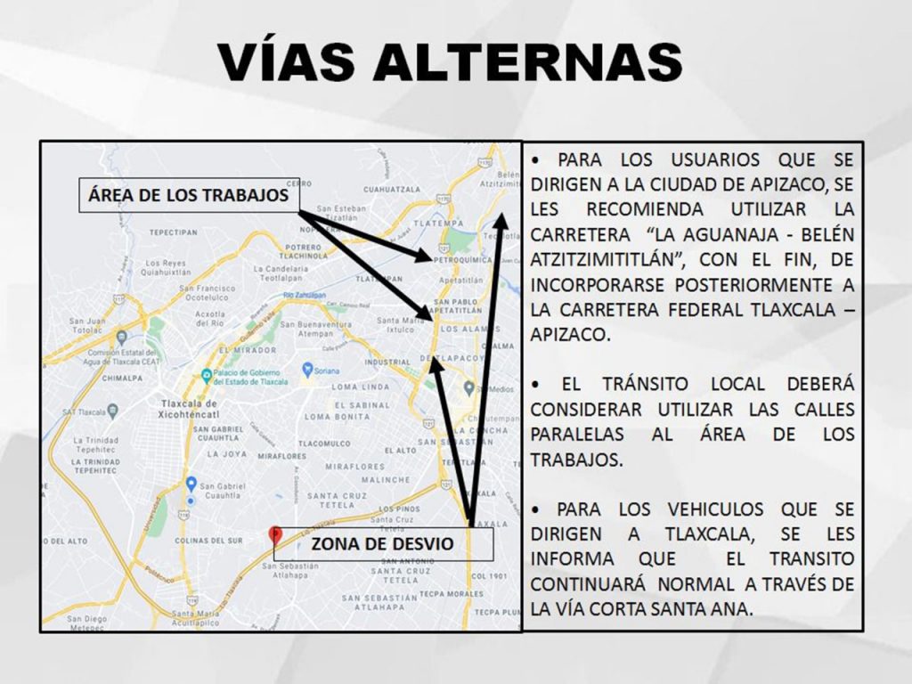 Secoduvi, SSC y CEPC recomiendan tomar vías alternas en el viaducto San Pablo-Apetatitlán, del 31 de mayo al 2 de junio