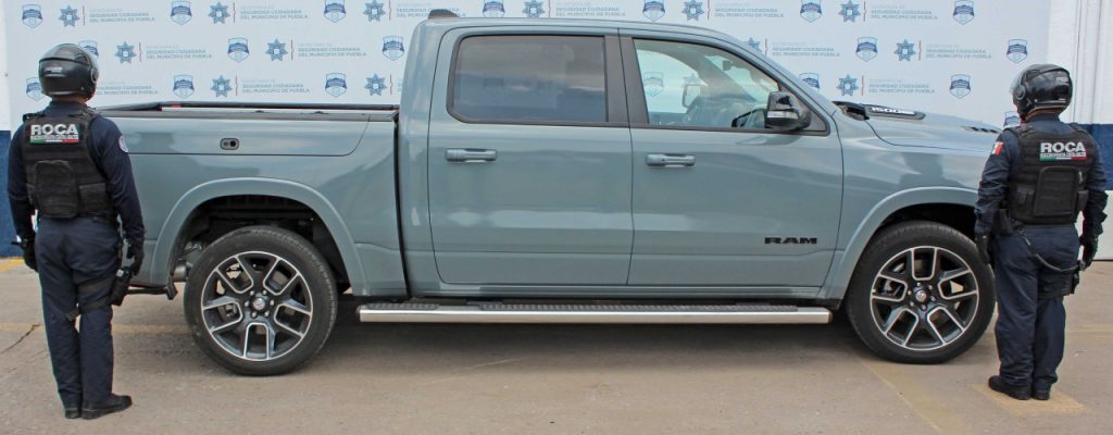 Policía municipal recupera caioneta robada valuada en 1.2 mdp