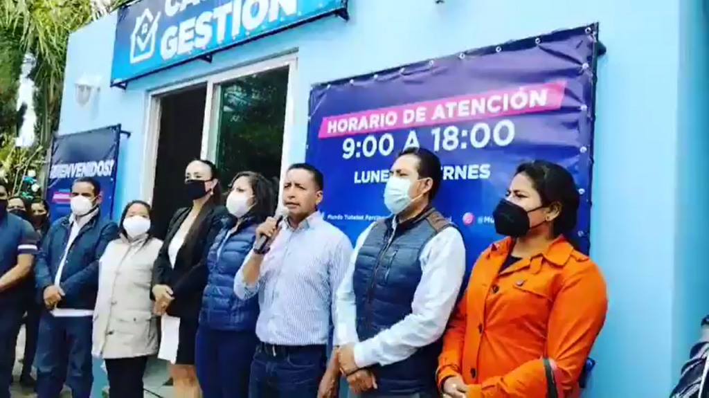 Abre el presidente municipal electo, Edmundo Tlatehui, su Casa de Gestión en San Andrés Cholula