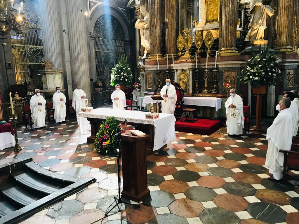 La Arquidiócesis de Puebla celebra misa del Corpus Christi