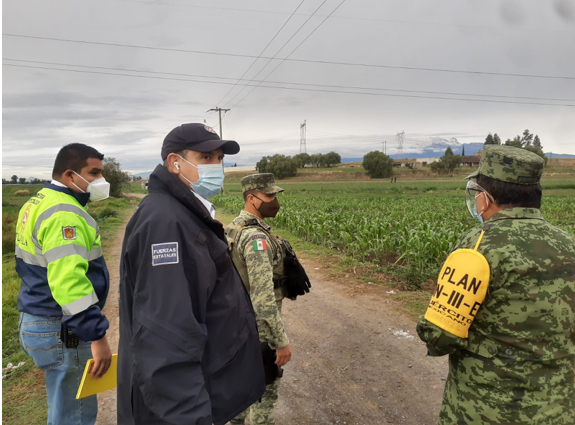 Atienden CEPC, Pemex y guardia nacional fuga de gas LP en nativitas