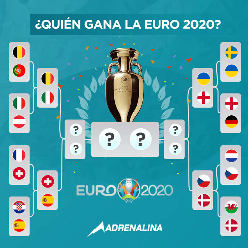 Así se jugarán los cuartos de final de la Eurocopa