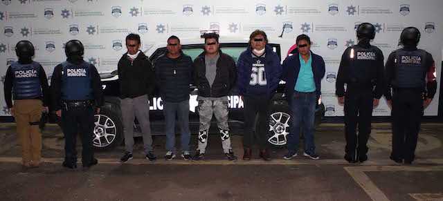 Desarticuló policía municipal de Puebla banda presuntamente dedicada al robo contra usuarios de transporte ejecutivo