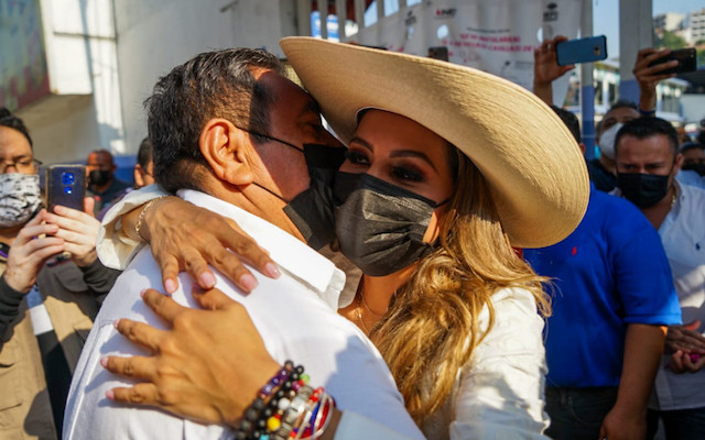 Evelyn Salgado y Mario Moreno se declaran ganadores en Guerrero