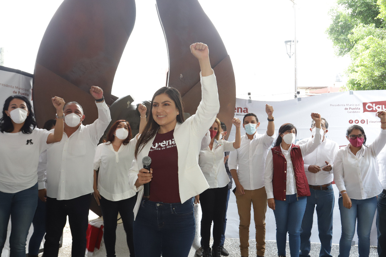 Video desde Puebla: Defender la esperanza en las urnas, pide Claudia Rivera