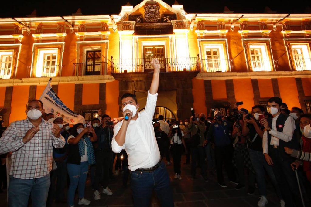 Líderes nacionales del PAN, PRI y PRD respaldan a Eduardo Rivera Pérez