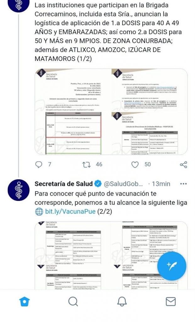 Este martes comienzan a poner primeras y segundas dosis de vacunas en varios municipios de la zona conurbada a la capital