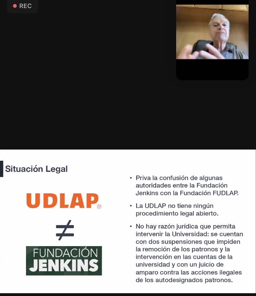 Rector de UDLAP no ha recibido notificación de denuncias en su contra
