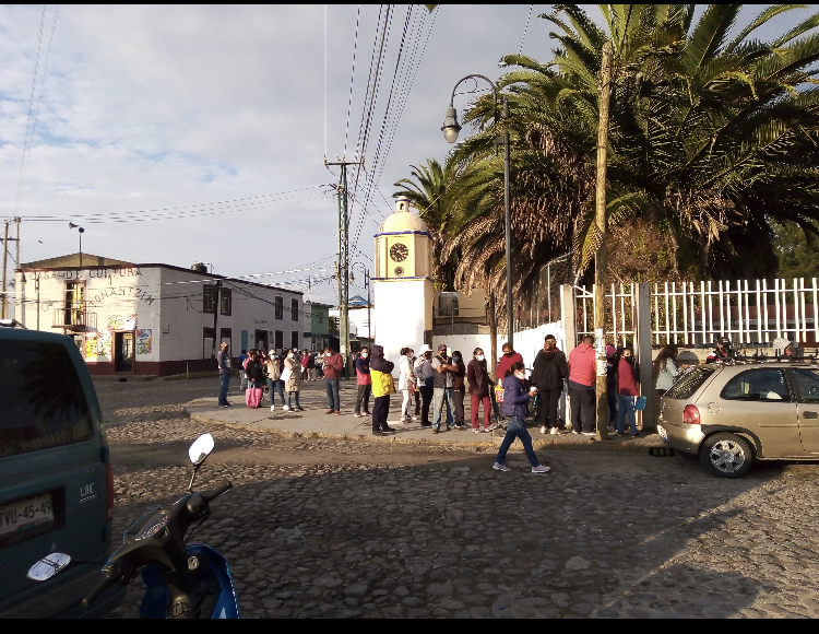 Segundo día de jornada de vacunación para personas de 30 años y más con total calma en San Andrés Cholula