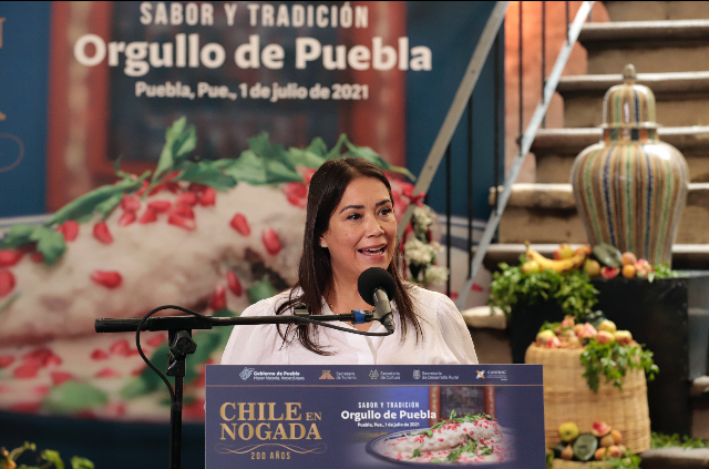 Chile en Nogada resalta el talento y la riqueza de la cocina poblana:MBH