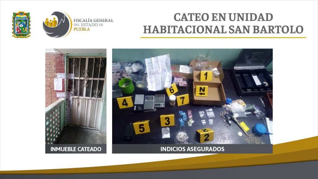 En San Bartolo, la FGE aseguró droga e indicios de su presunta venta