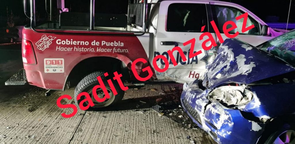 3 uniformados lesionados saldo de un choque entre particular con patrulla estatal en Periférico