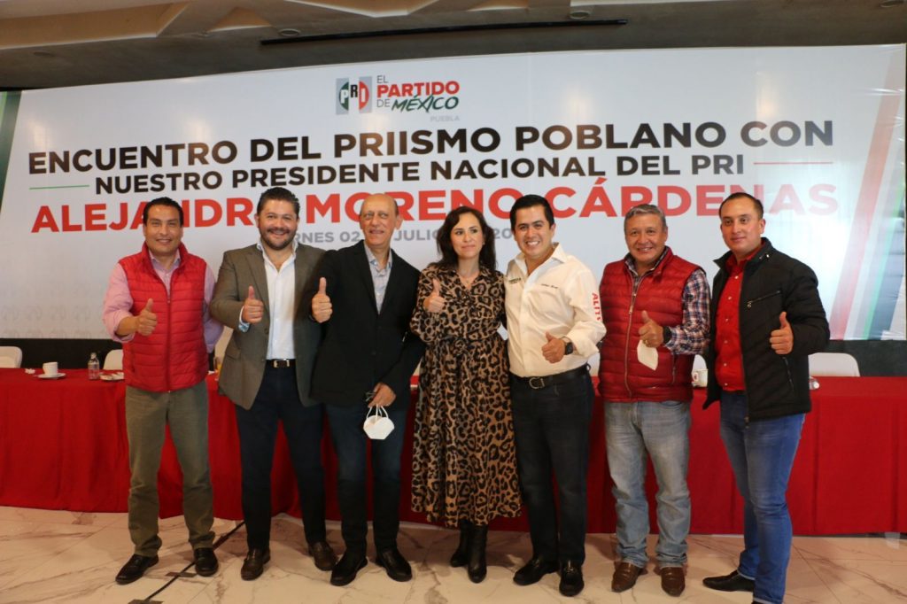 Lorenzo Rivera, destaca su trabajo de campaña, en reunión con el Dirigente Nacional del PRI, Alito Moreno