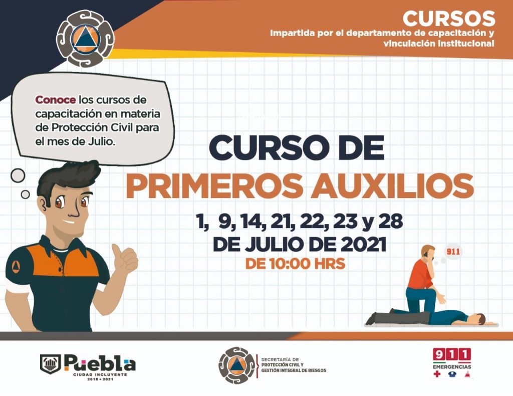 Invita Protección Civil Municipal a cursos de capacitación