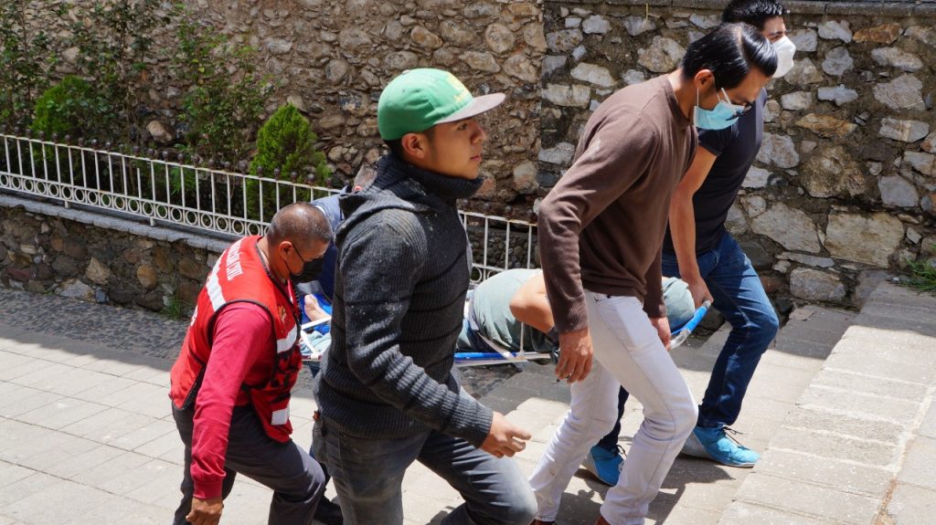 Desde Huauchinango: Accidente en obra suspendida por el INAH y retomada por Gustavo Vargas