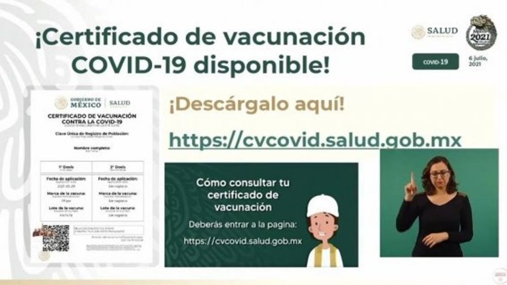 Certificado de vacunación contra Covid-19 ya está disponible: Salud