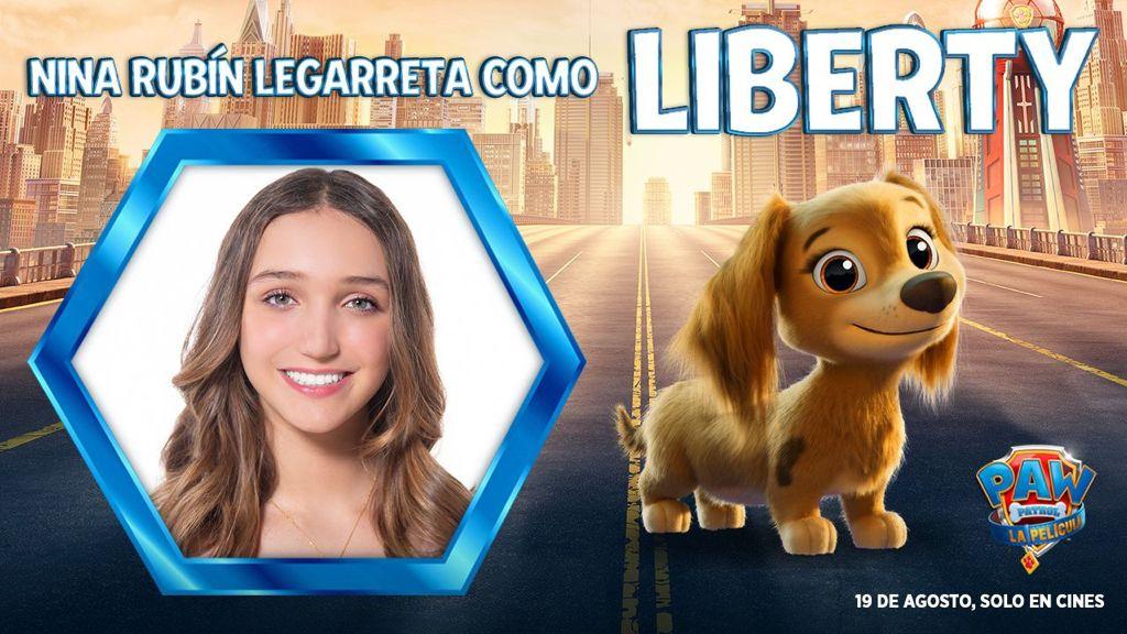 Nina Rubín Legarreta da voz a Liberty, la nueva integrante de “Paw Patrol La Película”