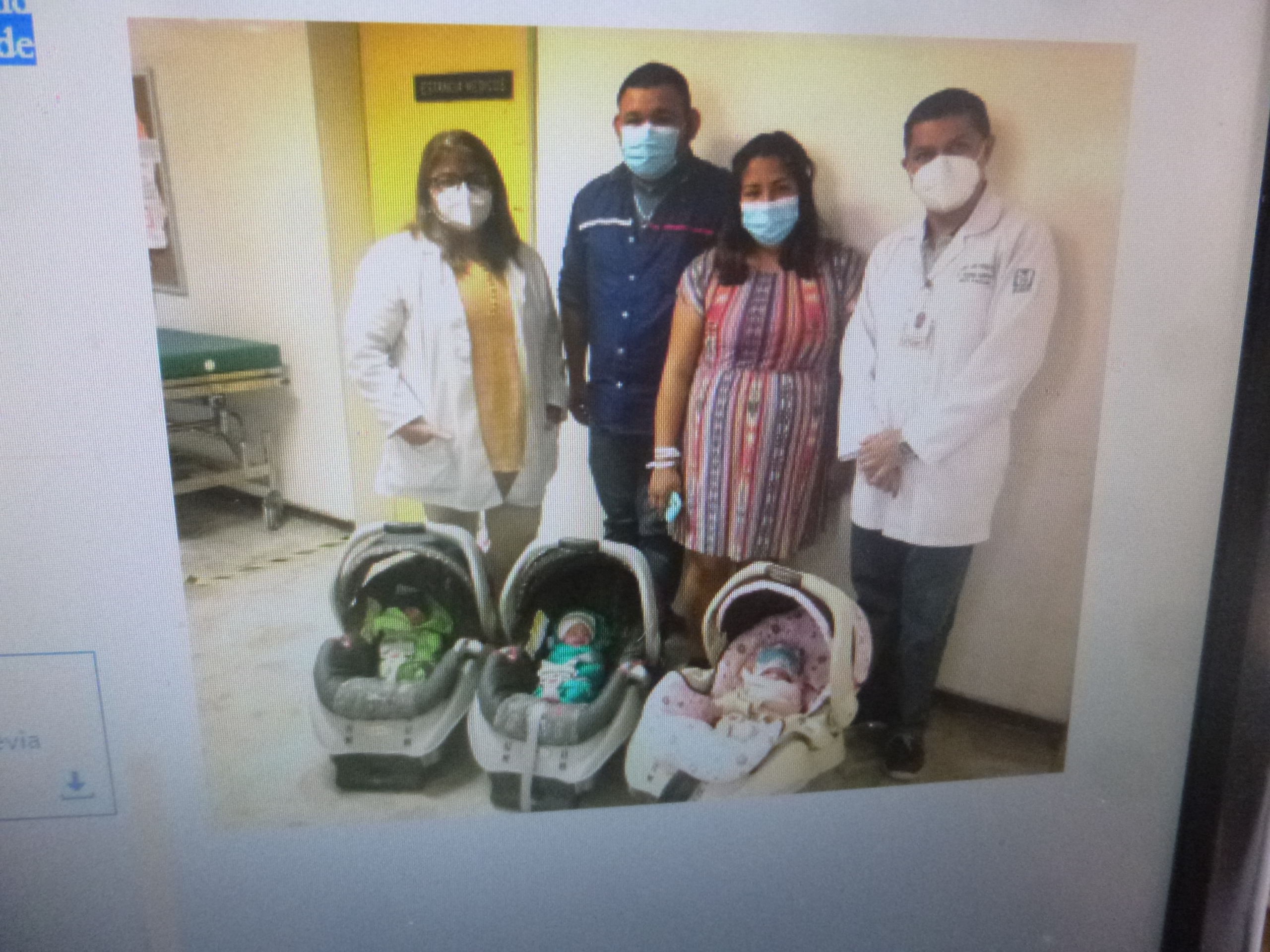 Nacen trillizos en Coahuila especialistas del IMSS atendieron a la madre de 28 años