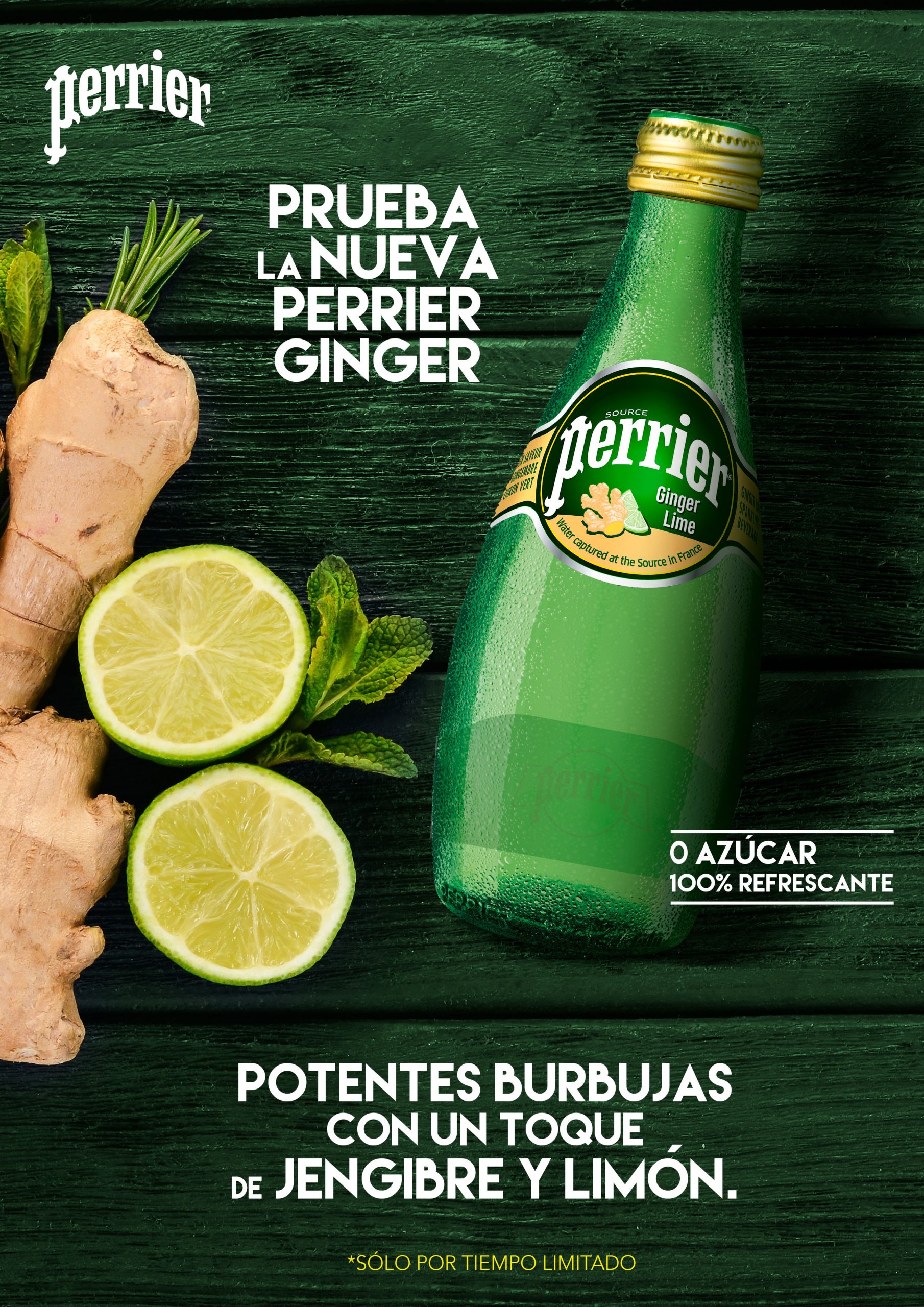 Perrier® se renueva y lanza la edición limitada: Ginger & Lime