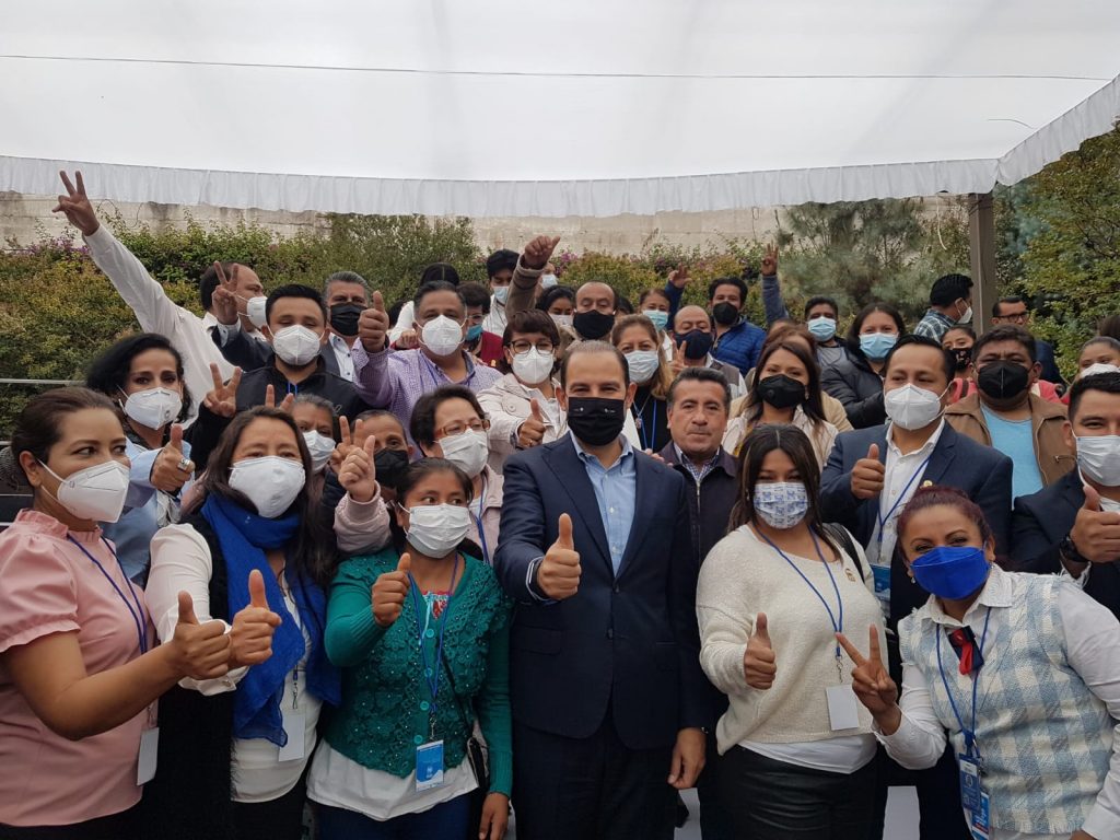 Síndicos, Regidores  y Concejales Electos poblanos acuden a reunión plenaria con el presidente del PAN, Marko Cortés