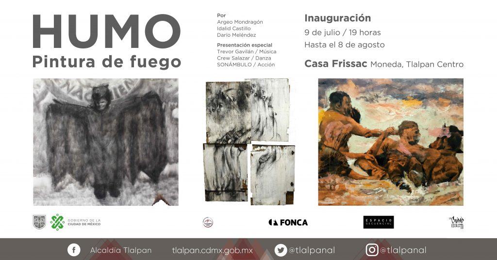 Colectivo de artistas que pintan con fuego expondrá en la Alcaldía de Tlalpan en julio