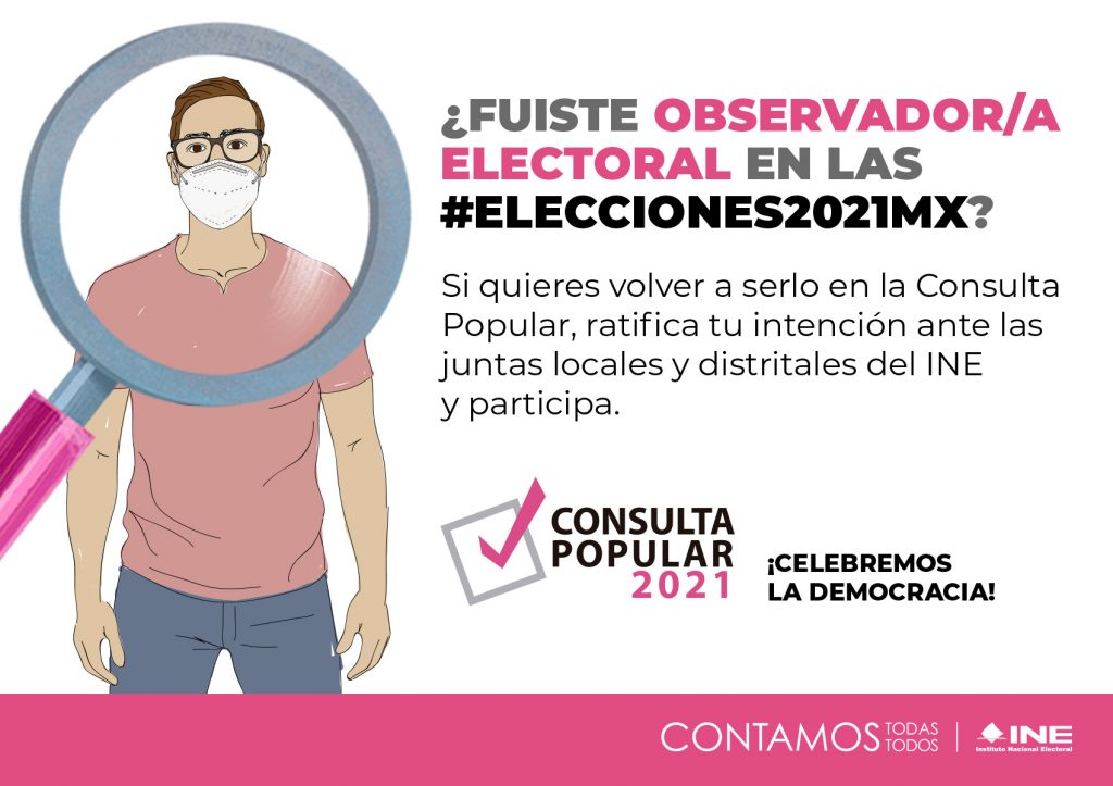 23 de julio, último día para registrarse como observador de la Consulta Popular