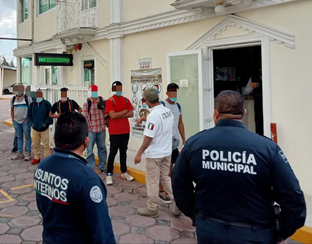 Oportunamente, rescató Policía Municipal de Puebla a 16 migrantes provenientes de Nicaragua