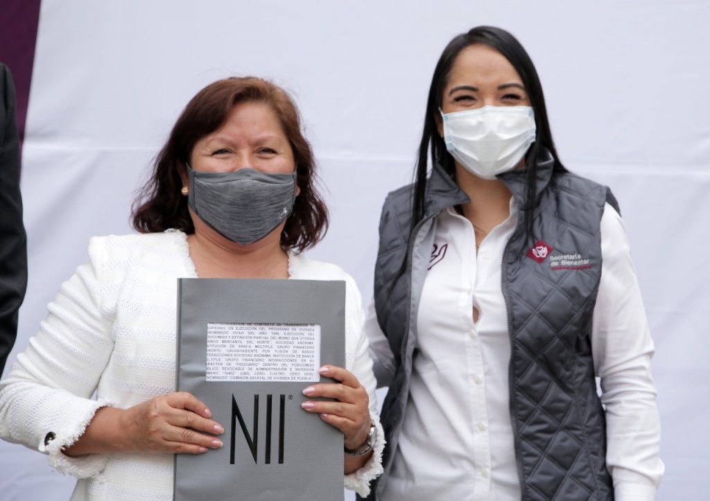 Otorga Secretaría de Bienestar certeza jurídica a familias de San Andrés Cholula