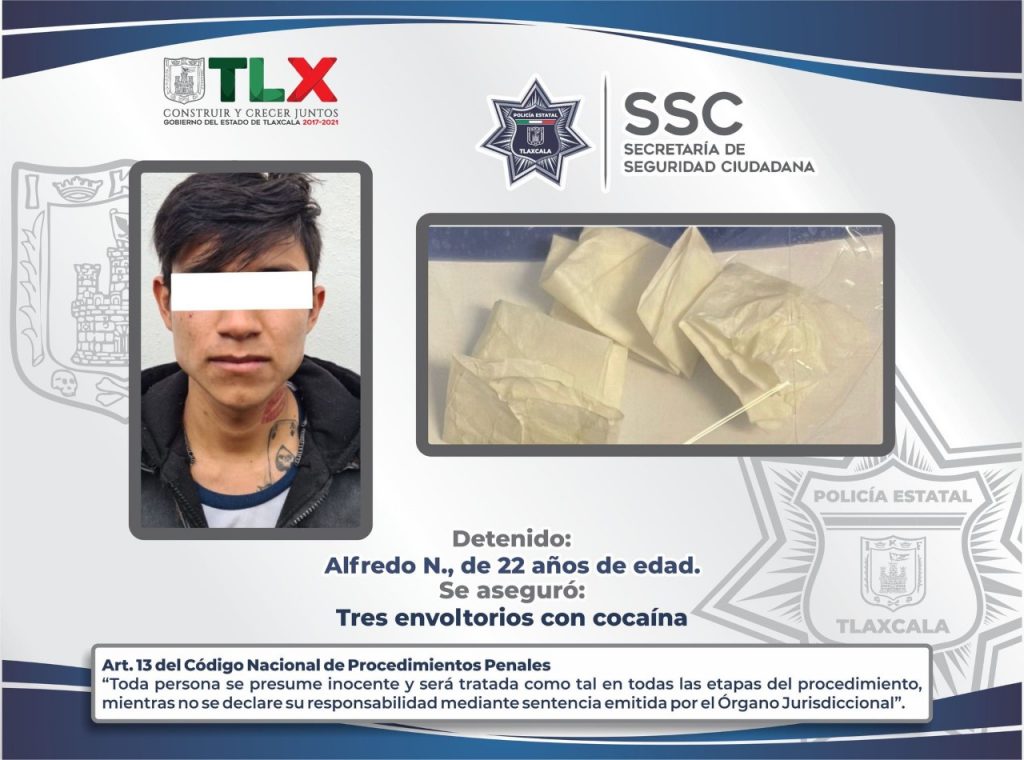 Desde Tlaxcala: Atrapan a narcomenudista en Chiautempan