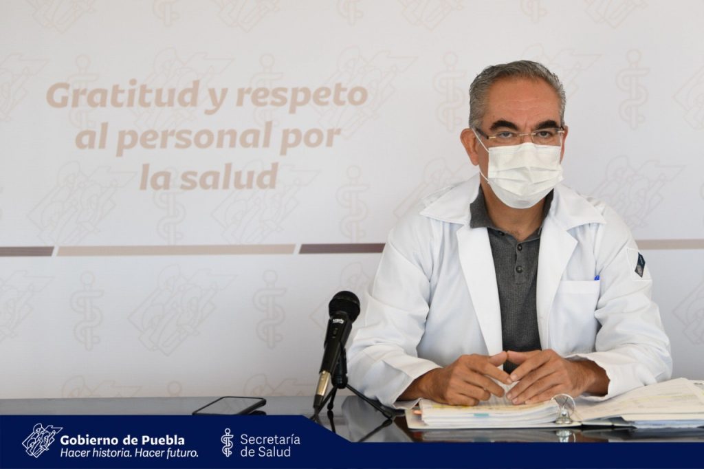 Video desde Puebla: En un día hospitalizan a 20 personas más por covid-19 en la entidad, alertó el secretario de Salud