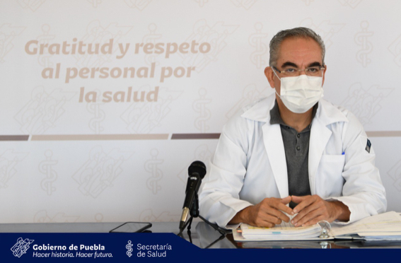 Video desde Puebla: Sube el número de hospitalizados por covid-19 en Puebla, advirtió el titular de Salud