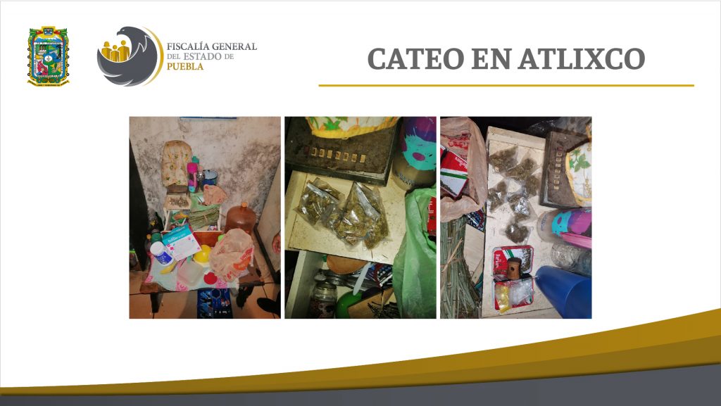 En Atlixco FGE aseguró inmueble donde se comercializaba droga