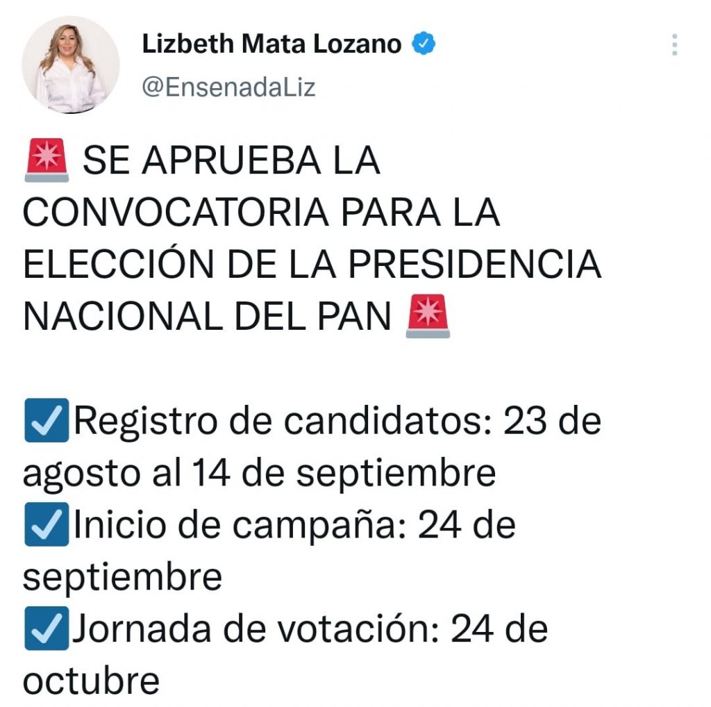 Lista la convocatoria del PAN para renovar a su dirigencia nacional