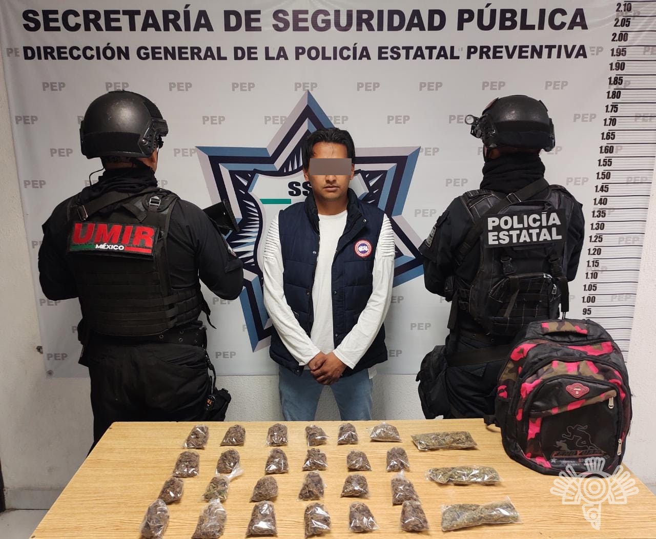 En La Margarita, Policía Estatal detiene a presunto narcomenudista