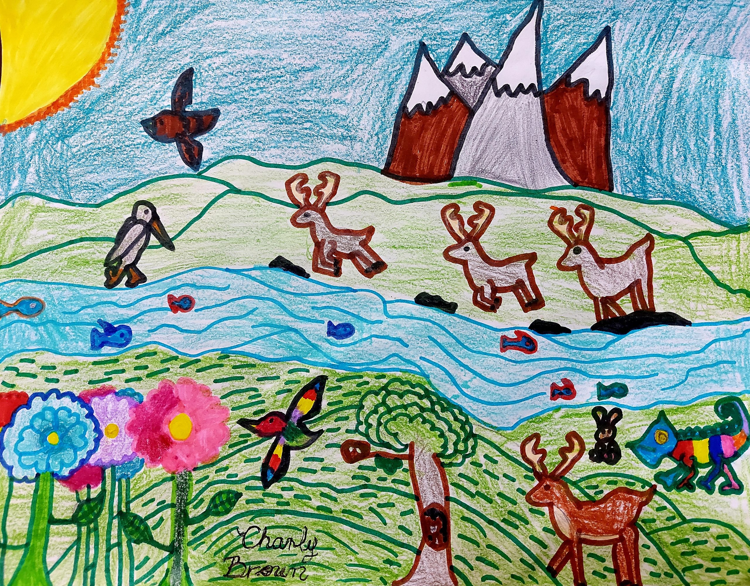Exposición de dibujo y pintura infantil  Alas Sobre Rieles: Construyendo comunidades de paz