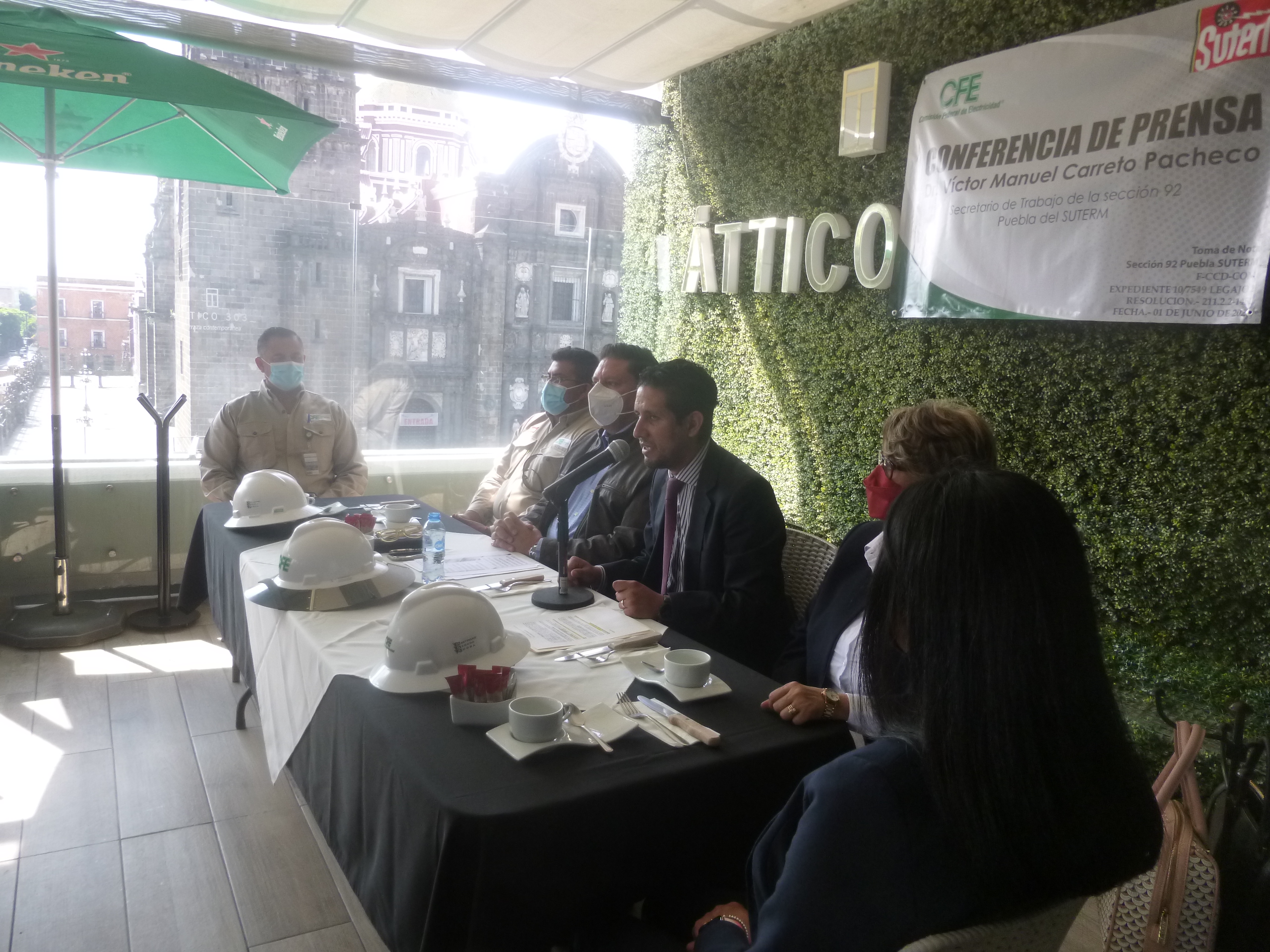 Sección Puebla del sindicato de electricistas rompe con la dirigencia nacional y denuncia persecución política