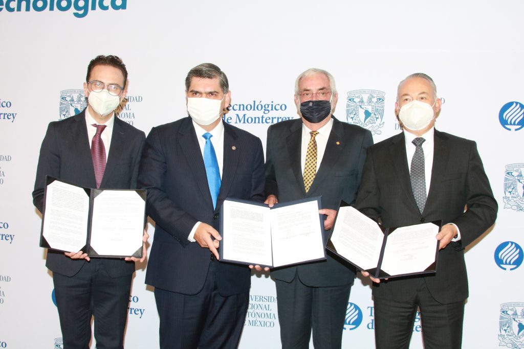 UNAM y Tec de Monterrey crean Consorcio para impulsar la investigación, transferencia tecnológica y emprendimiento en el país