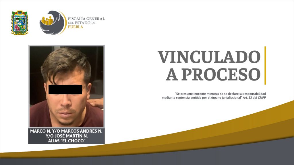 FGE obtiene vinculación a proceso de “El Choco”, continúa en prisión en Tepexi
