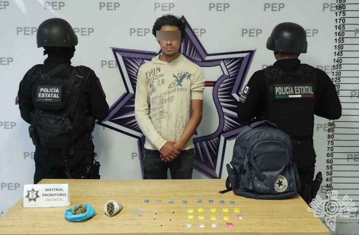 Captura SSP a presunto vendedor de droga en la capital