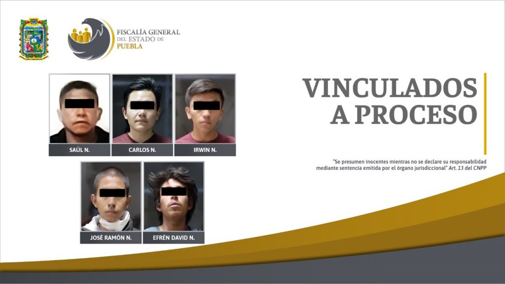 Por robo agravado, cinco vinculados a proceso detenidos en la capital