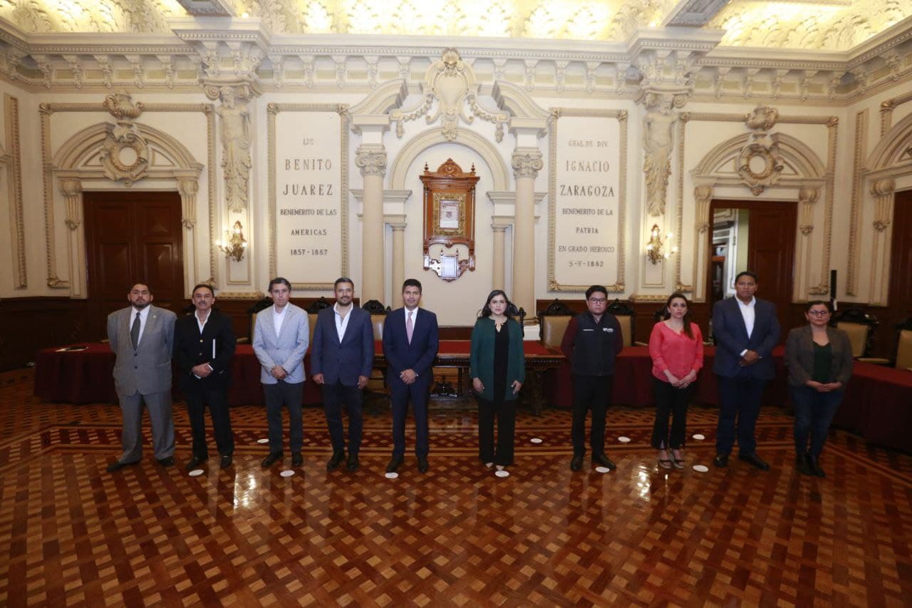 Continúa transición del Ayuntamiento de Puebla; presentan temas de gobernabilidad y protección civil