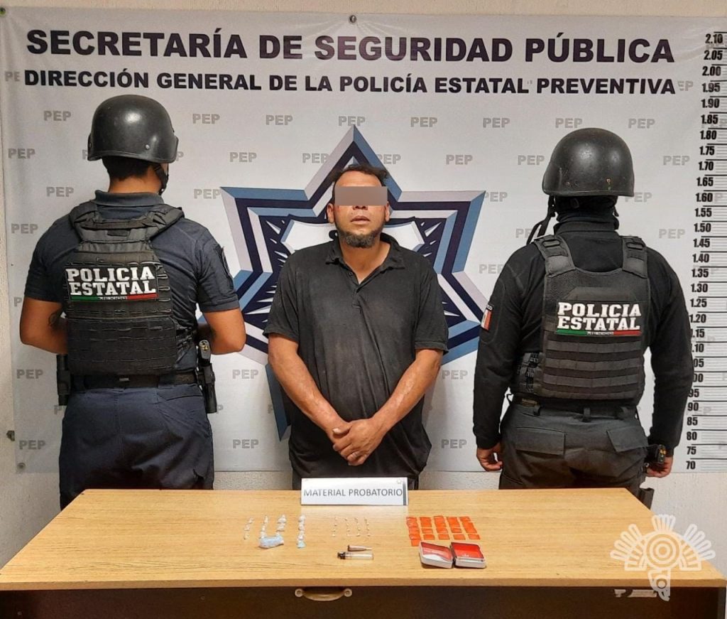 Detiene policía estatal a presunto narcovendedor de la colonia San Ramón