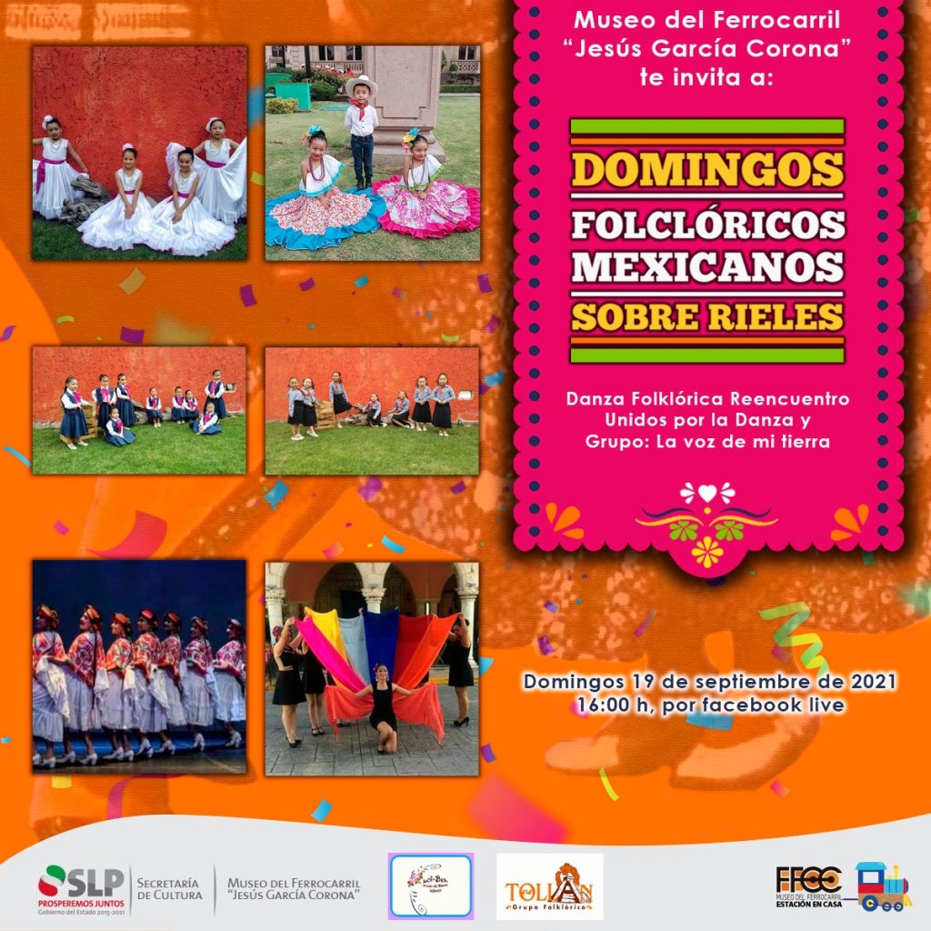 Domingos Folclóricos Mexicanos sobre rieles