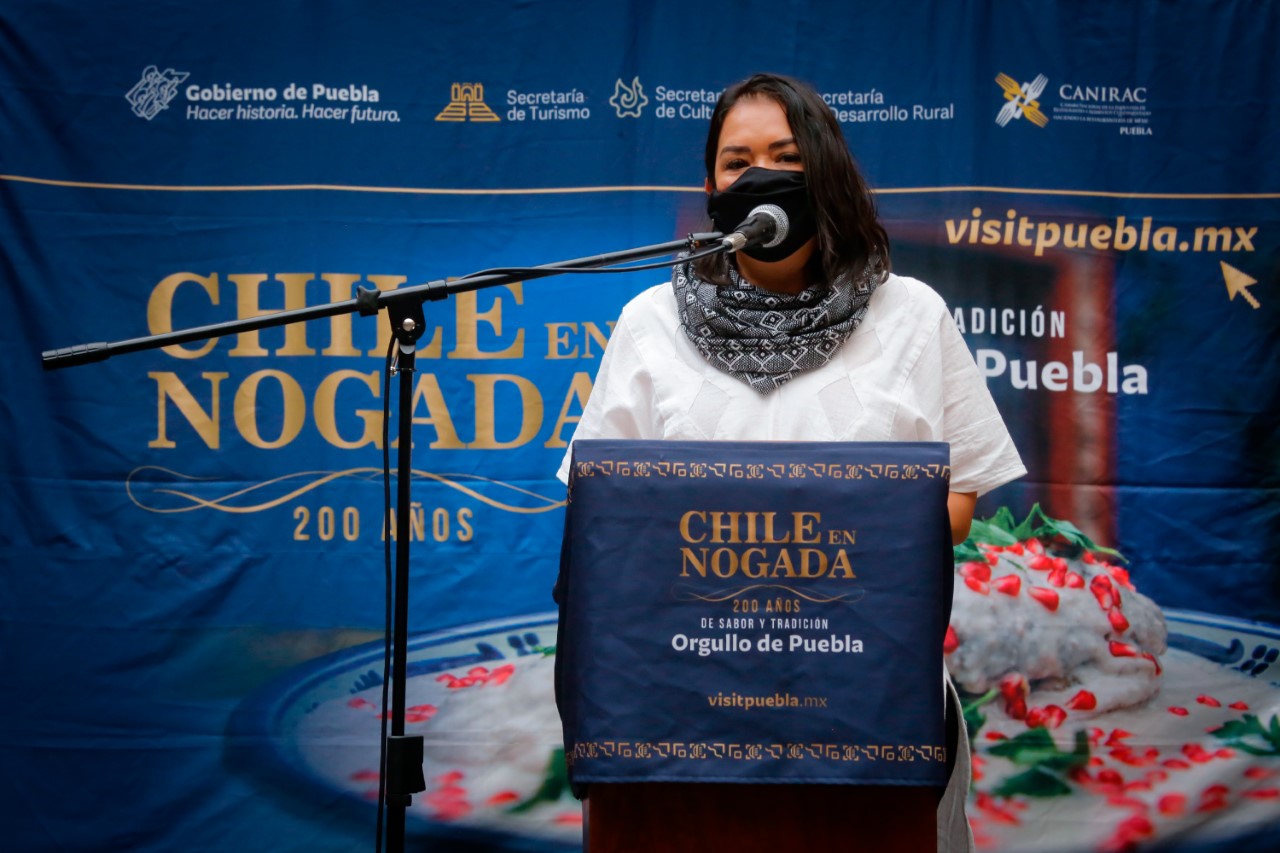 Participa Banda Sinfónica Mixteca en festejos del Chile en Nogada