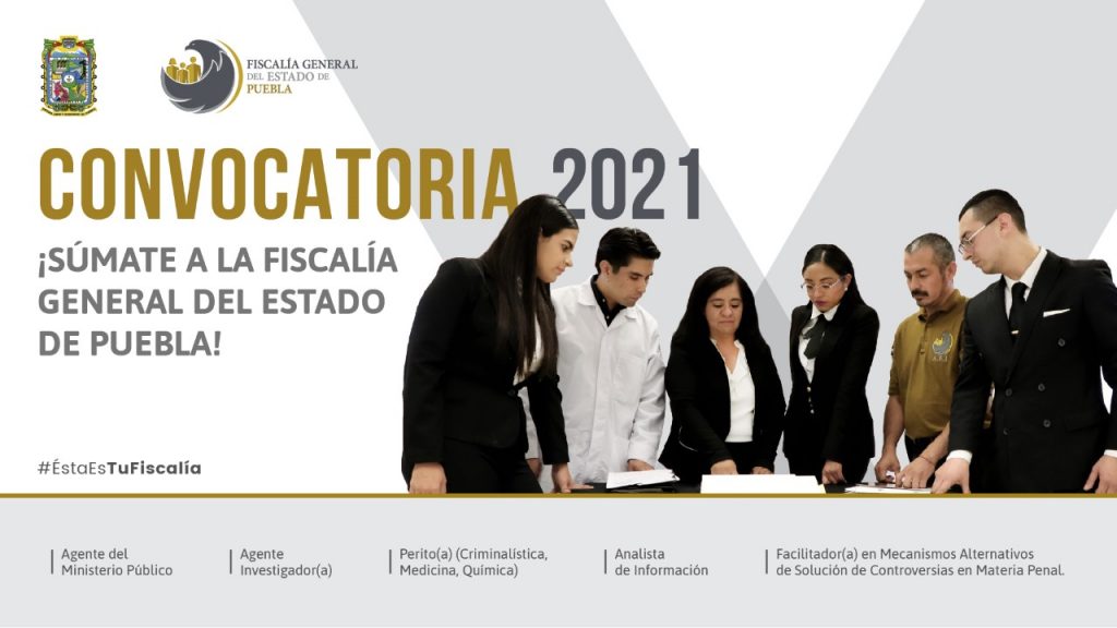Fiscalía Puebla abre convocatoria para cubrir plazas vacantes