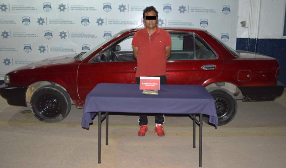 Detuvo SSC de Puebla a probable integrante de la banda delictiva liderada por “El abuelo” presuntamente dedicada al robo en vehículos con violencia